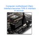 thumbnail image 3 of Adaptador de placa base Usb3.019p/20p a tipo e90 grados Afortunado Sencillez, 3 of 5
