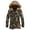 armygreen, variant on LEEYNEER Men‘s Winter Camo Coats Furry Hooded Waterproof Ski Snow Jacket Windproof Thick Warm Padded Jacket Parka Overcoat Outerwear