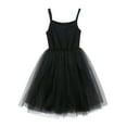 thumbnail image 2 of Zpanxa Baby Girls Princess Dress, Little Girls Party Wedding Dress, Lace Embroidered Bowknot Flower Net Dress, Kids Pageant Flower Girl Sleeveless Dress, Christmas Gifts for Girls Black (7-8 Years), 2 of 8
