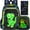 AA, variant on 14" 3-Piece Cartoon Backpack Set - Matching Shoulder Bag & Organizer Pouch, All-Over Vintage Graphic Print, Lightweight Polyester Daypack for Back-to-School, Travel & Daily Commute