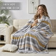 thumbnail image 3 of Faith, Hope, Love Home Décor Extra Heavy and Plush Throw Blanket (50" x 70") - Brea - Summer Stripes, 3 of 9