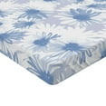 thumbnail image 4 of Ambesonne Floral Fitted Sheet, Chamomile Petal Pastel Bloom, Twin Size, Pale Ceil Blue and White, 4 of 5