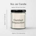 thumbnail image 3 of Gifts from Family to Stepmother - 9oz Vanilla Soy Candle for Graduation Funny Quote Certified Stepmother Step Mom Stepmother Gifts, 3 of 3