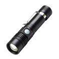 thumbnail image 1 of T6 Disparo remoto LED Luz fuerte Aleación de aluminio Mano Eléctrica Luz de paseo al aire libre Incorporada Litio eléctrico USB recargable con una sola mano retráctil (ingenio), 1 of 4