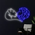thumbnail image 2 of Lion Couple Neon Light, Lion Lover Led Sign, Lion Family Neon Sign, Lion Led Light, Custom Animal, 2 of 5