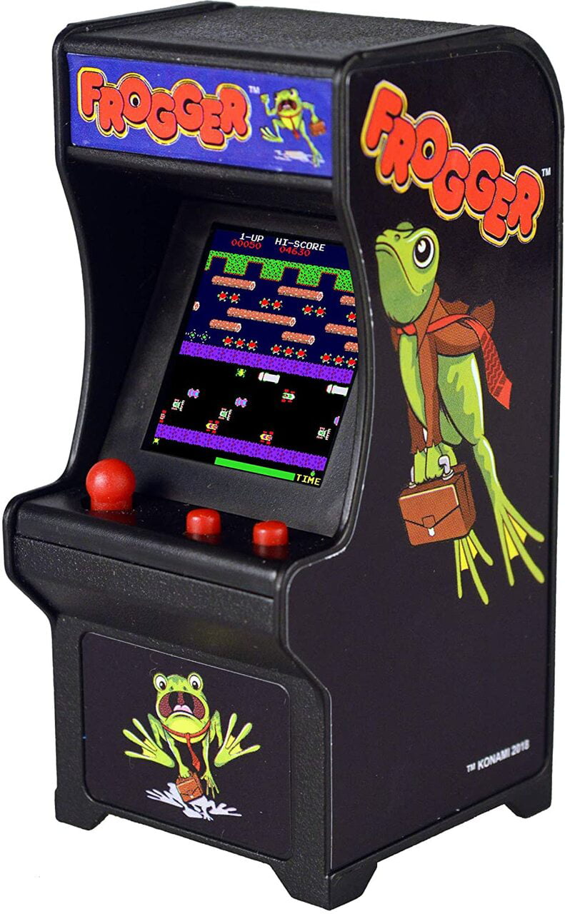 Micro Arcade Frogger Pocket Sized Portable Video Game W/ Rechargeable Battery for sale online 