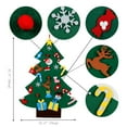 thumbnail image 4 of DAMAI 37.5 Inch Felt Christmas Tree with 25 Ornaments, DIY 3D Felt Christmas Tree, DIY Felt Christmas Tree Set for Montessori, Hanging Ornaments DIY Tree Set Xmas New Year Wall Decorations, 4 of 5