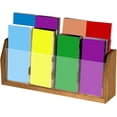 thumbnail image 1 of Wooden Mallet 8 Pocket Countertop Brochure Display, Medium Oak, 1 of 1