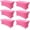 Dark Pink, variant on 6 Pack Stretch Spandex Table Covers for 6 Foot Tables - 6 FT Rectangular Fitted Tablecloth Protector for Wedding, Banquet, Party (Light Blue, 72'' Length x 30'' Width x 30'' Height)