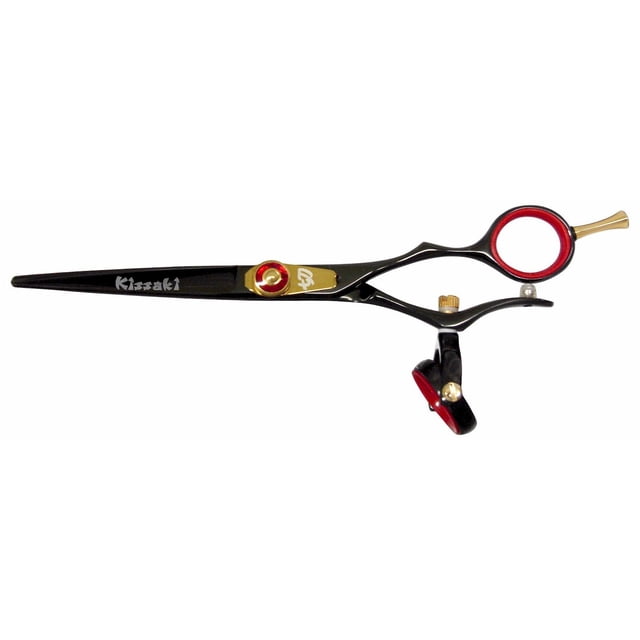 Kissaki Ciseaux à Cheveux Gokatana 6.0 Pouces Double Pivot Noir R Titane