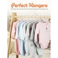 thumbnail image 4 of ACSTEP Baby Hangers 20 Pack, 11 Inch Kids Plastic Hangers, Non-Slip Baby Hangers for Closet, Baby Clothes Hangers for Pants Shirts Outfit Onesie, White, 4 of 9