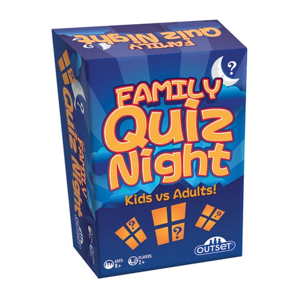 Outset Media Family Quiz Night Card Game - Kids Vs Adults!, 2+ Player, Ages 8 & up