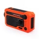 thumbnail image 1 of Altavoz al aire libre accionado solar portátil de Bluetooth de la naranja de la banda NOAA WB de la radio de la emergencia ER, 1 of 5