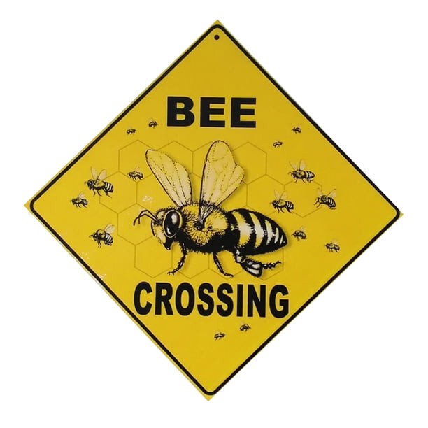 Spring Bee Grossing Letter Placa de madera Decoración de la pared Tablero de letrero colgante colgante para decoración de tablones de jardín Inevent JJ11545-00