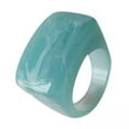 thumbnail image 5 of K-KED Transparent Thick Ring Geometric Square Round Ring Resin Big Finger Rings 1PC-white, 5 of 9