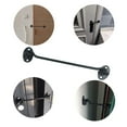 thumbnail image 4 of Gancho y pestillo para puerta de Granero de acero inoxidable, 2 uds., 8 pulgadas, negro, largo, privacidad, puerta de cabina, gancho giratorio para ventana, garaje, cobertizo, ventana, 4 of 5