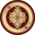 thumbnail image 5 of Glamour Thick Plush Oriental Area Rug Traditional Carpet Floral Medallion Design-206 (2'6"x7'9" Runner,Burgundy), 5 of 33