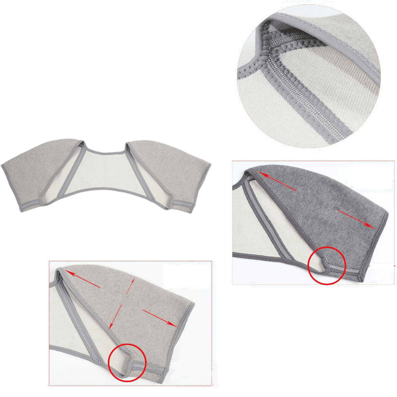 Ueasy Double Shoulder Support Brace Posture Gym Sport Injury Guard armor Back Pad Cuff Brace for Pain Relief for Arthritis, Arm, Joint Injury, Dislocated for Men Women Shoulder Protector