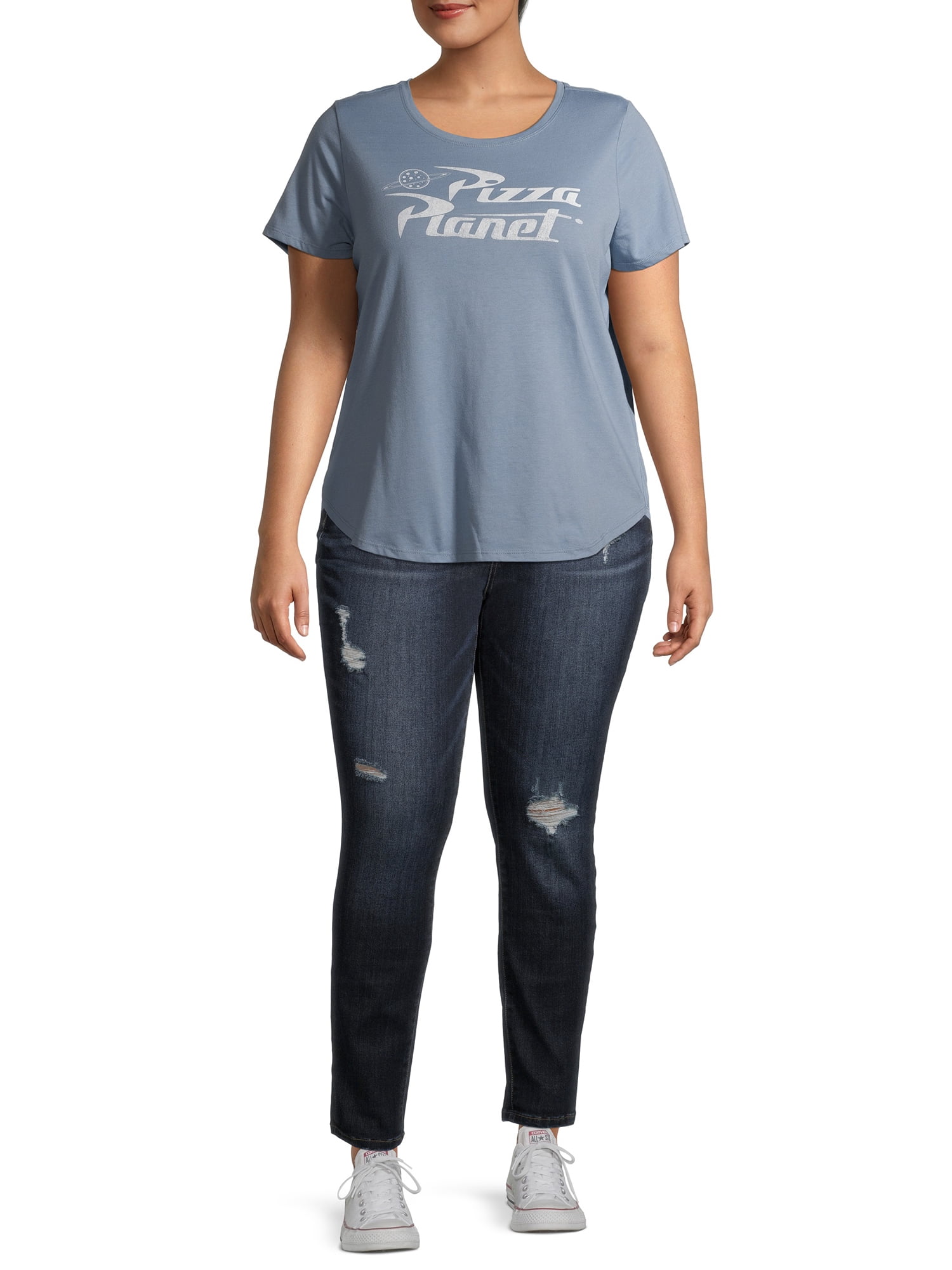 Pizza Planet Women's Plus Size Graphic Short Sleeve T-Shirt