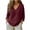 Wine, variant on Kezqiaxn Plus Size Clothes for Women V-Neck Long Sleeve Casual Loose Work Shirts Fashion Clothing Ladies Tops and Blouses