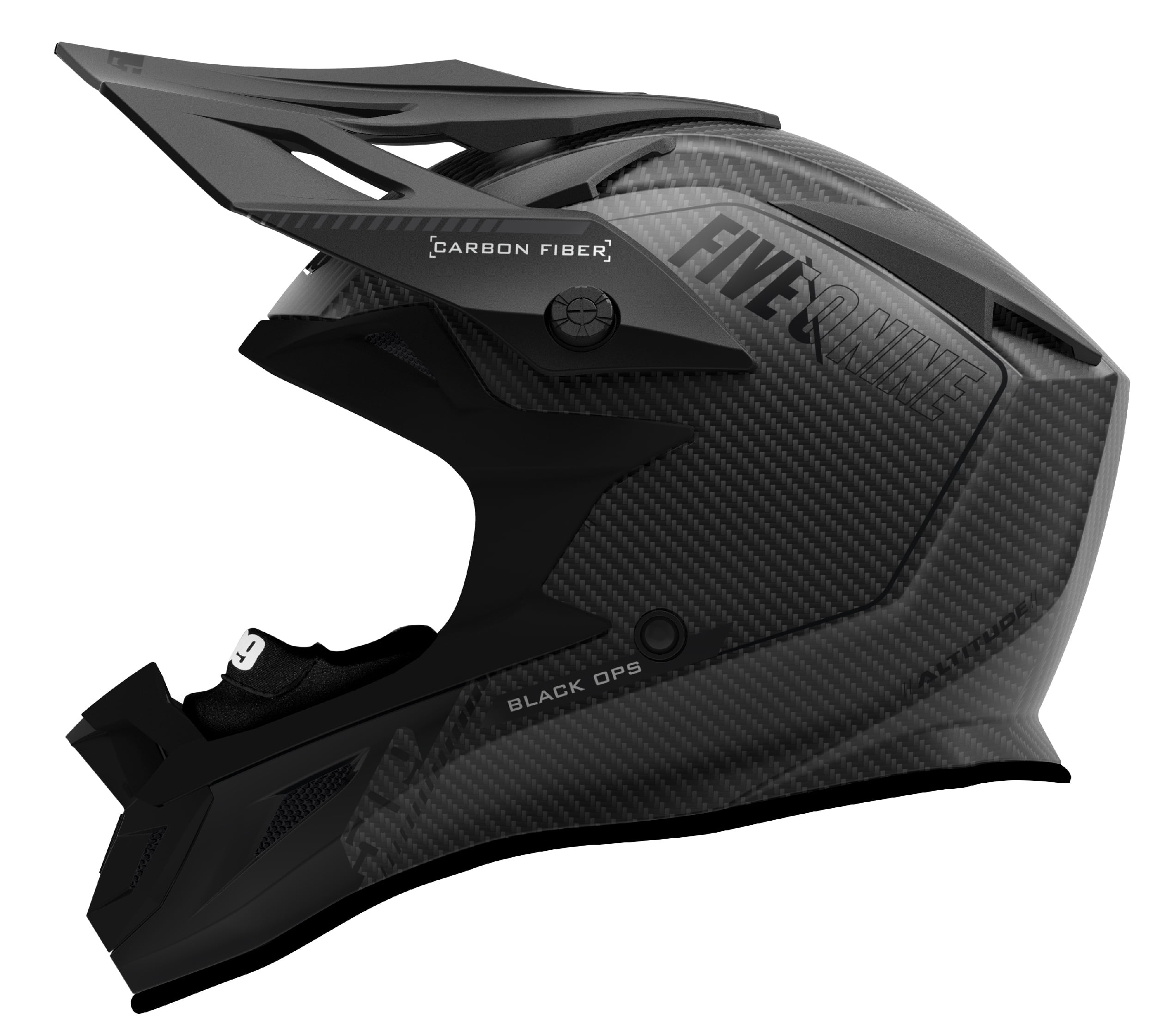 509 Adult Black Ops Altitude Carbon Fiber Snowmobile Helmet 2020