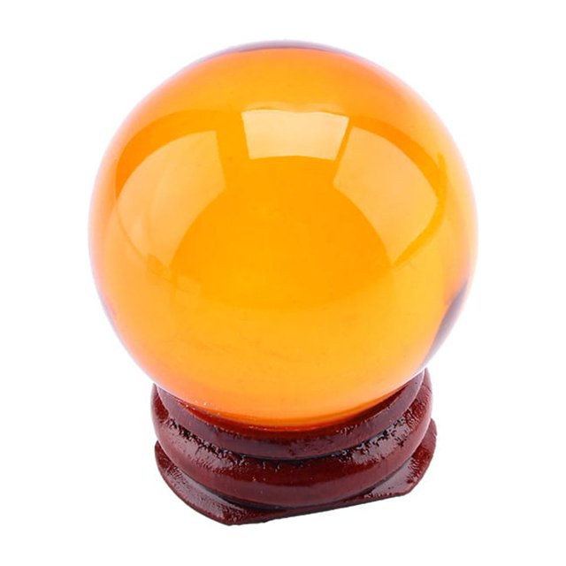 Esfera De Bola De Cristal 1Pc Cuarzo Natural Asiático Color Ámbar ANGGREK Otros
