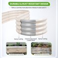 thumbnail image 3 of Planter Permade - Cama de jardín elevada ovalada (244 x 61 x 30 cm), color blanco, 3 of 7