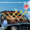 thumbnail image 4 of Garronmavis Brown Bear Driving Windshield Sunshade for Jeep Wrangler,Windshield Shade Blocks UV Rays, Compatible with Jeep Wrangler TJ JK JL 2/4 Door, 4 of 6