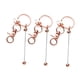 thumbnail image 5 of 3 barras de llavero con cuentas para manualidades, colgantes, proyectos de bricolaje, fabricación de joyas, regalo Oro rosa, 5 of 9