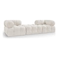 thumbnail image 1 of Meridian Furniture Ames 102" Cream Boucle Fabric Upholstered 3pc. Modular Sofa, 1 of 3
