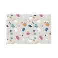 thumbnail image 4 of DouZhe Ensemble de 4 Sets de Table en Polyester, Motif Terrazzo Coloré Abstrait, Résistants à la Chaleur pour Table à Manger, 12 Pouces x 18 Pouces, 4 of 6