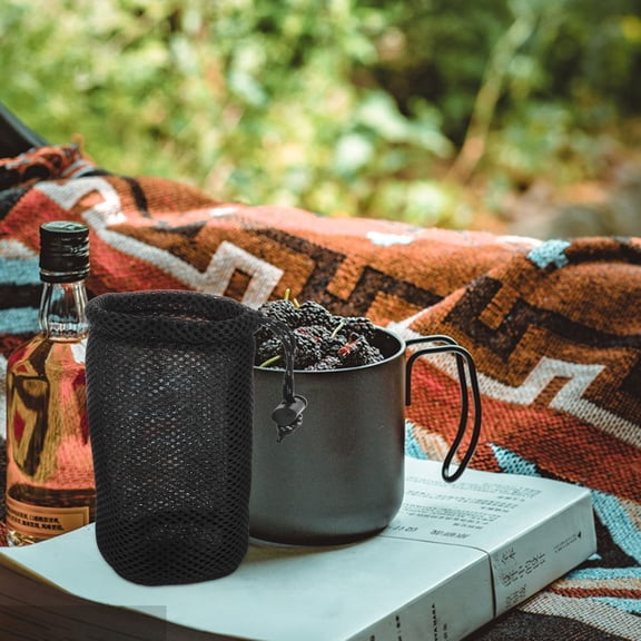 UPGRATOR Black Mesh Camping Organizer Durable Breathable for Camping Gear