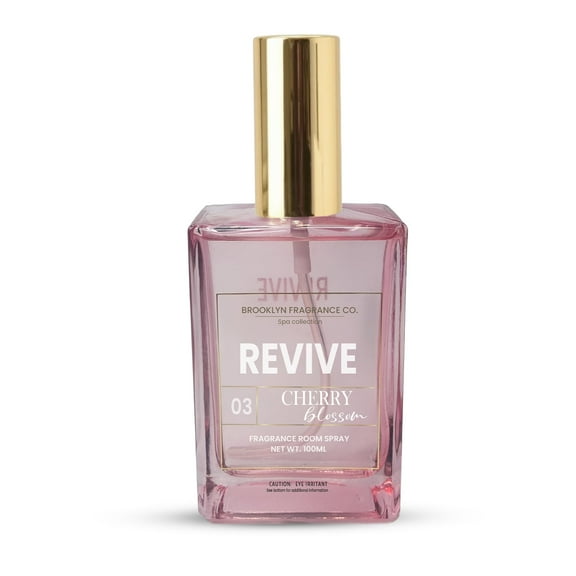 Brooklyn Fragrance Co. BFC - Spa Room Spray – Premium Revive Cherry Blossom Scent - Long lasting Fragrance for Home, Office or Bathroom – Air Freshener Rectangle Spray bottle – 100 ml