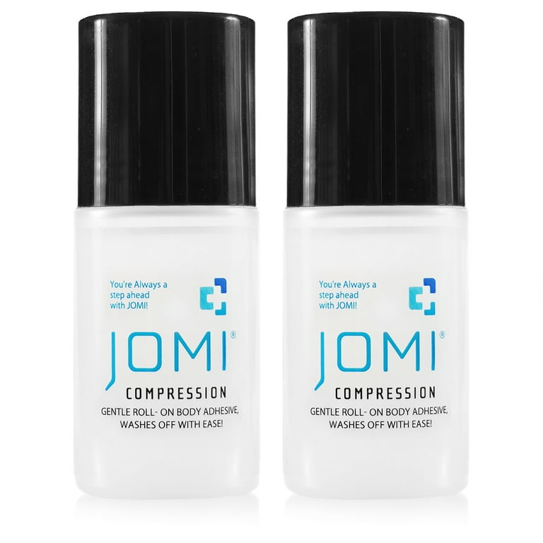 JOMI COMPRESSION Roll On Body Adhesive, Sweat Resistant, Washes Off with  Ease 2 Ounces (2 Pack)