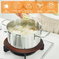 thumbnail image 3 of Induction Adapter Plate Double Sided Heat Diffuser Plate with Handle Non Slip Heat Conduction Plate Aluminium Alloy Heat Diffusion Plate Induction Cooktop Converter Plate for Glass Cookware, 3 of 7