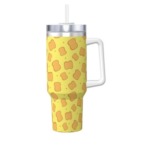 

Lukts Toast for 40OZ Ice Cup with Handle Stainless Steel Vacuum Insulated Cup Suitable for Indoor and Outdoor Activities
