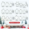 thumbnail image 2 of Christmas Cookie Cutter Set,18 Piece Stainless Steel Winter Christmas Cookie Cutters Shapes for Baking - Christmas Tree,Snowflake,Snowman,Gingerbread Man,Gingerbread Girl,Mitten, Silver, 2 of 7