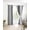 Gray, variant on Ombre Dark Blue Blackout Curtains 54 Inches Long for Bedroom, Gradient White Abstract Minimalist Stripe Thermal Insulated Room Darkening Black Out Window Curtain Panels Grommet Drapes for Living Room