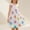 Multicolor6, variant on Eltusu Girls Cotton Dresses, Crew Neck Sleeveless Comfort Knee Length Summer Clothes Multicolor Size 6 T