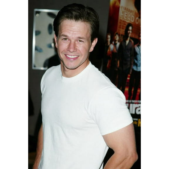 Mark Wahlberg In White T Shirt Color 24x36 Poster