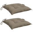 thumbnail image 1 of Cojines para silla VidaXL, tela Oxford resistente al agua, color topo, 1 of 8