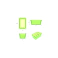 thumbnail image 4 of Storex Small Cubby Bin with Cover, Tint Green, 5-Pack, 4 of 4