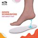 thumbnail image 4 of pour Adultes - Taille 45 , 4 Paires Semelle Anti-transpirantes - Semelle Amovible En Cotton & Mousse De Latex Pour Transpiration & Odeurs - Charbo, 4 of 5