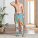 thumbnail image 2 of Fotbe Kawaii Sushi Characters Delight Pantalones de Pijama para Hombre, Pantalones de Dormir, Pantalones de Casa con Cintura Ajustable y Bolsillos-Large, 2 of 6