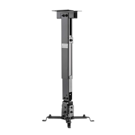 UPC: 0766623461207 | Manhattam Universal Projector Wall or Ceiling Mount – Holds up to44 lbs.; Adjustable Height  Tilt and Swivel; Black