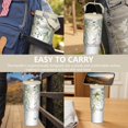 thumbnail image 7 of 30 Oz Tumbler Green Leaves Tumbler with Lid and Straw, Birthday Gift Cup for Friend Women Men Coffee Travel Mug Thanksgiving Day Halloween Christmas Gift Water Bottle, 7 of 7