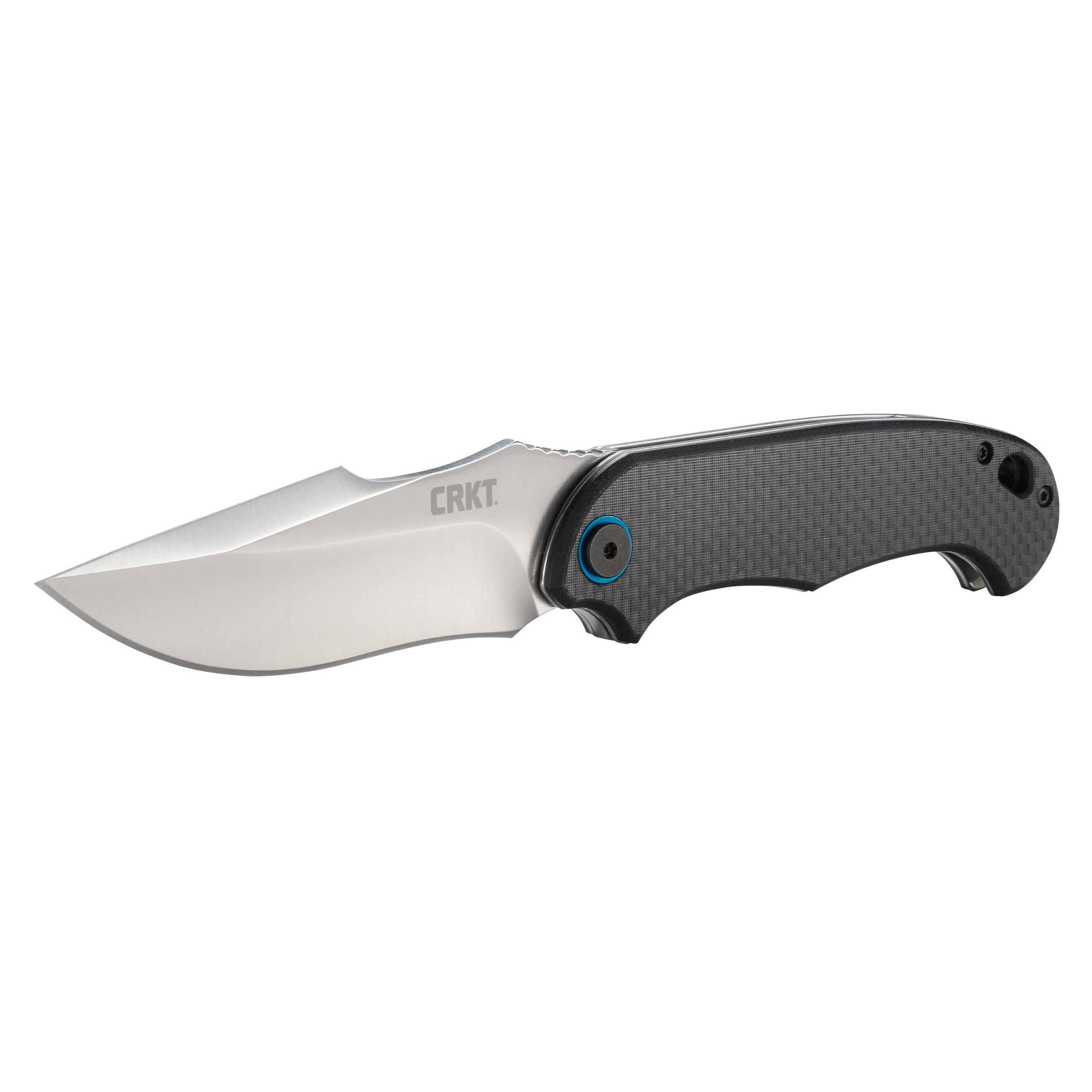 CRKT P.S.D. (Particle. Separation. Device.) Assisted Folding Knife with Liner Lock: 1.4116 Plain Edge Blade, Carbon Fiber w/G10 Base Handle, Reversible Pocket Clip, 7920