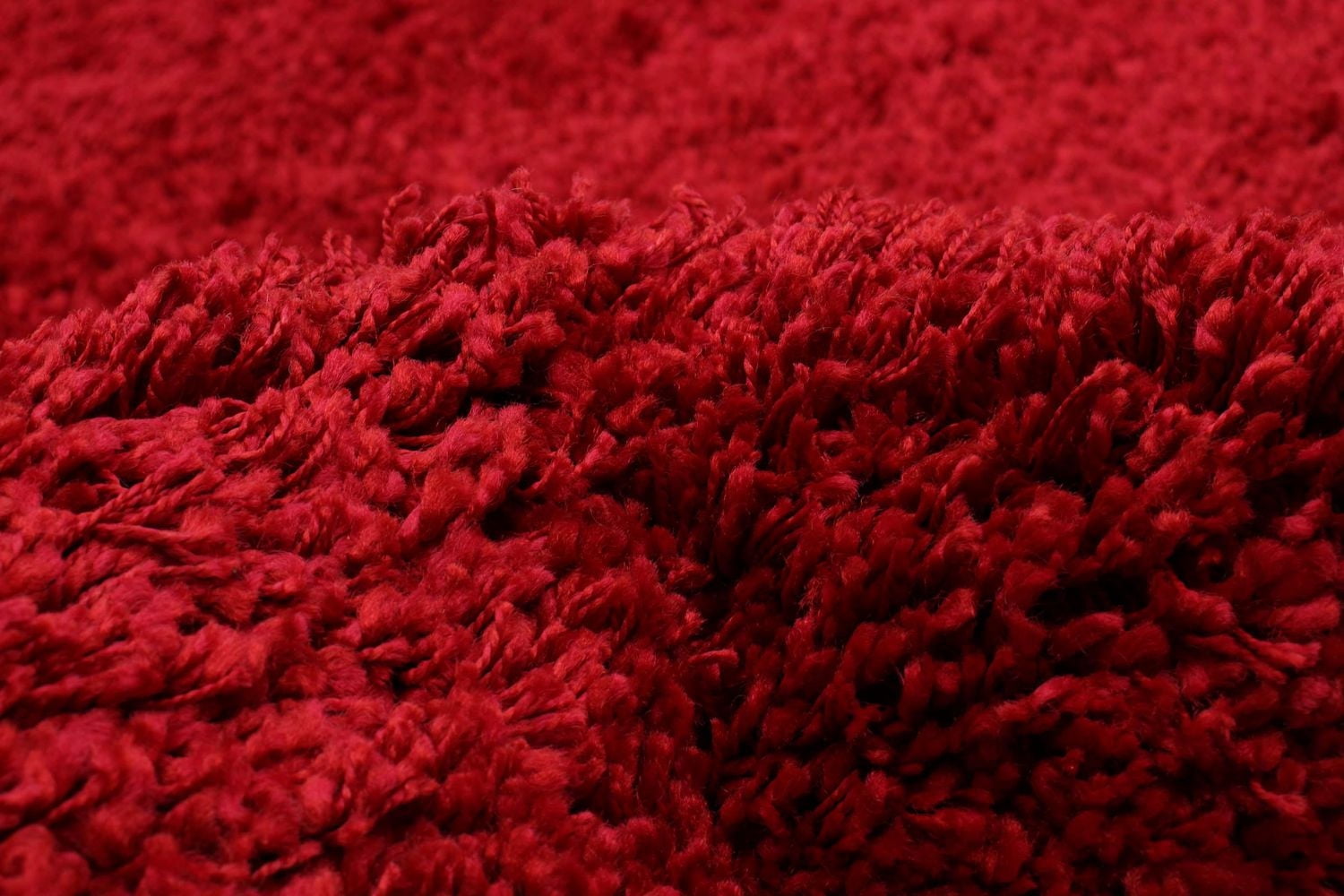 ECARPET Lotus Mod Red Shag 4'0" x 5'7"