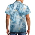 thumbnail image 3 of Yuyamidu His and Hers Matching Outfits Sleeveless Dress for Women Casual Tank Dresses with Pockets Men's Short Sleeve Button Down Shirt Couples Matching Outfits Blue Marble, Size 2XS, 3 of 5