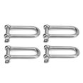 thumbnail image 4 of Tornillos de eslinga con perno en U de acero inoxidable para elevación con cable de acero, juego de 4, diámetro de 10 mm/0,4 in, grilletes en U de alta resistencia, 4 of 8